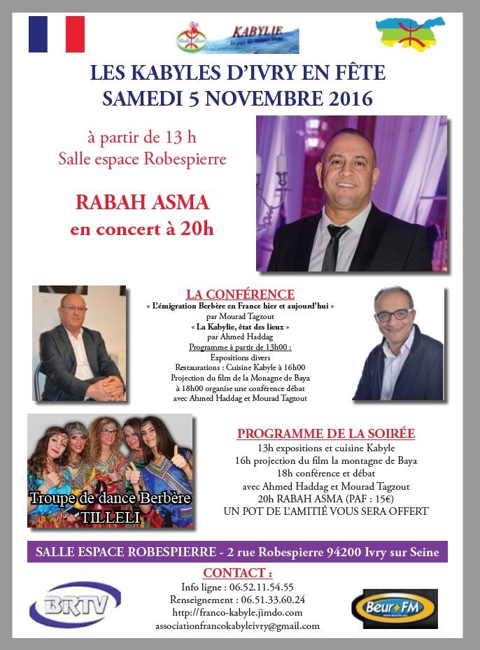 « La Kabylie, état des lieux », conférence d'Ahmed Haddag à Ivry