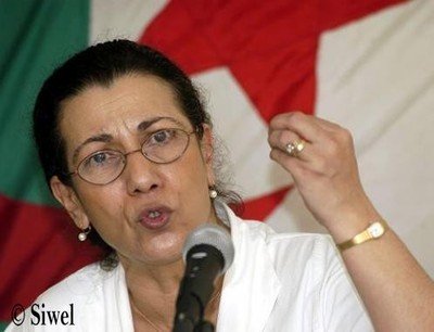 Louisa Hanoune accuse le président du GPK Ferhat Mehenni d'intelligence avec l'Occident Louisa Hanoune accuse le président du GPK Ferhat Mehenni d'intelligence avec l'Occident