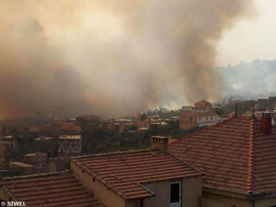 Le feu menace les habitations à At Wizgan (Bouzeguène) Le feu menace les habitations à At Wizgan (Bouzeguène)