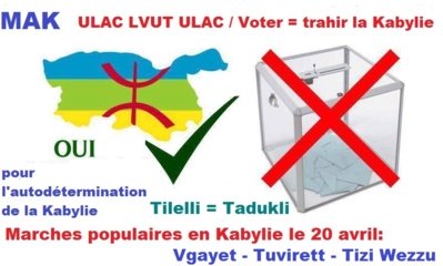 Scrutin présidentiel : le MAK ne boycotte pas, il rejette en bloc toutes élections algériennes