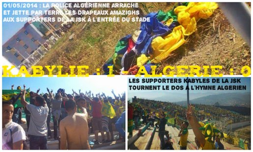 Les supporters kabyles de la JSK tournent le dos à l'hymne algérien
