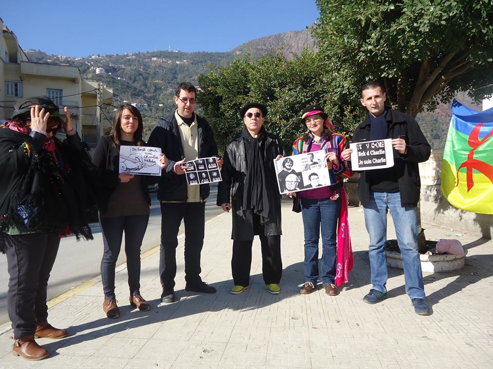 Kabylie : Rassemblement de solidarité avec Charlie Hebdo