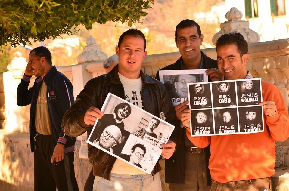 Kabylie : Rassemblement de solidarité avec Charlie Hebdo