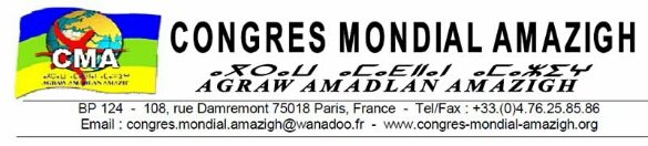 Congrès Mondial Amazigh Algérie : Halte au racisme ordinaire anti-amazigh