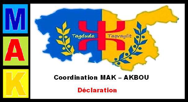 Déclaration : la Coordination MAK – AKBOU appelle à la vigilance