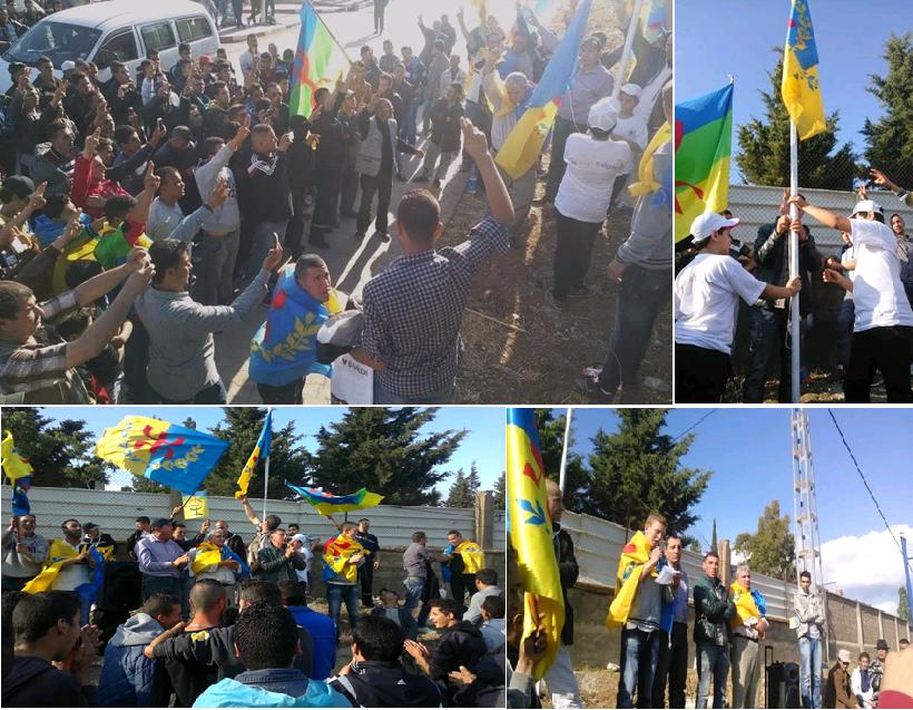 VGAYET / Levée du drapeau kabyle réussie, au nez et à la barbe de la sous-préfecture algérienne de Chemini