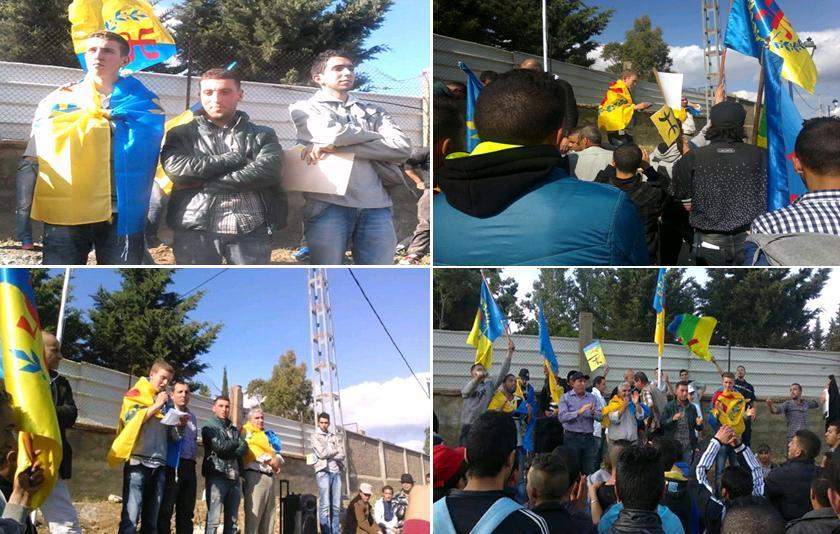 VGAYET / Levée du drapeau kabyle réussie, au nez et à la barbe de la sous-préfecture algérienne de Chemini