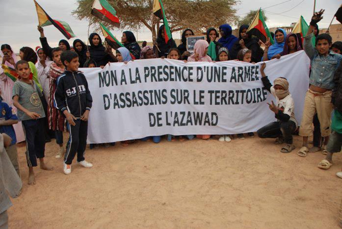 Rassemblement de solidarité avec les populations de l'Azawad