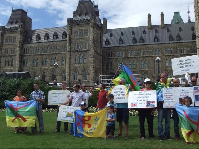 Rassemblement des Amazighs devant la colline parlementaire à Ottawa: Halte aux violences faites au M'zab !