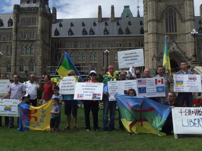 Rassemblement des Amazighs devant la colline parlementaire à Ottawa: Halte aux violences faites au M'zab !
