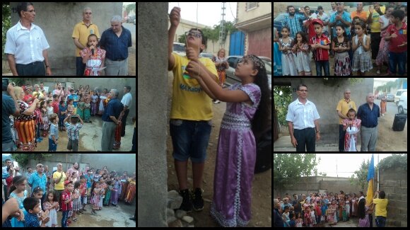 At Yahia Moussa / Lever du drapeau kabyle au village historique d'Ilewnisen