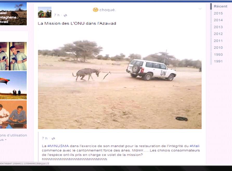 La Mission de l'ONU au Mali (MINUSMA) maltraite les animaux