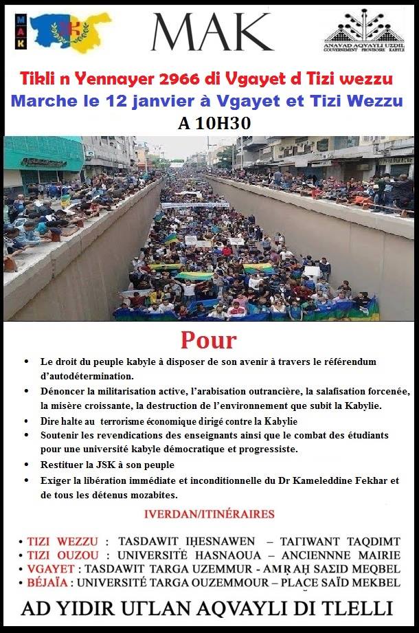 YENNAYER 2966 : Un événement festif et revendicatif. Contribution de Sakina AIT AHMED