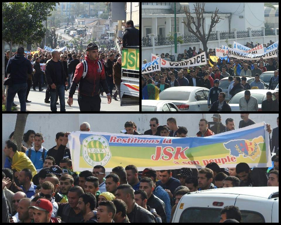 JSK : marche citoyenne à Tizi-Ouzou pour exiger le départ de Moh-Cherif Hannachi