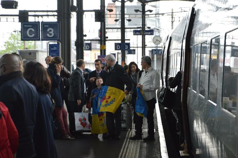 Ferhat Mehenni a donné une conférence à Lausanne 