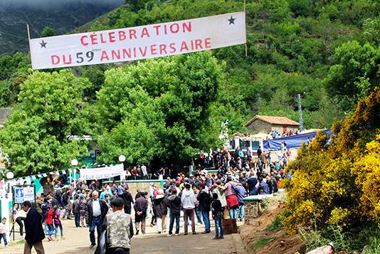 6 mai 1957 _ 6 mai 2016 : Tuvirett (Bouira) commémore l'incendie du village d'Ighzer Iwaqquren et la déportation de ses habitants par l'armée coloniale française.