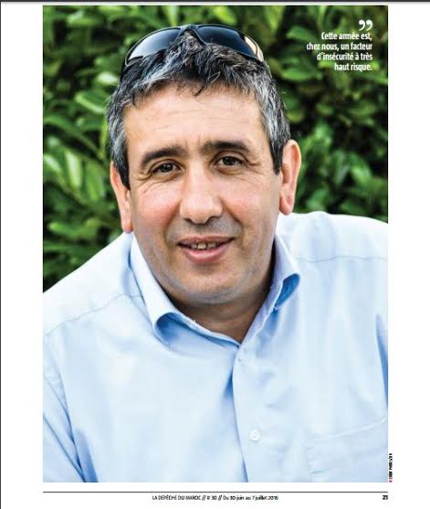 Lyazid Abid au journal La Dépêche du Maroc : « L'armée algérienne est un facteur d'insécurité en Kabylie »